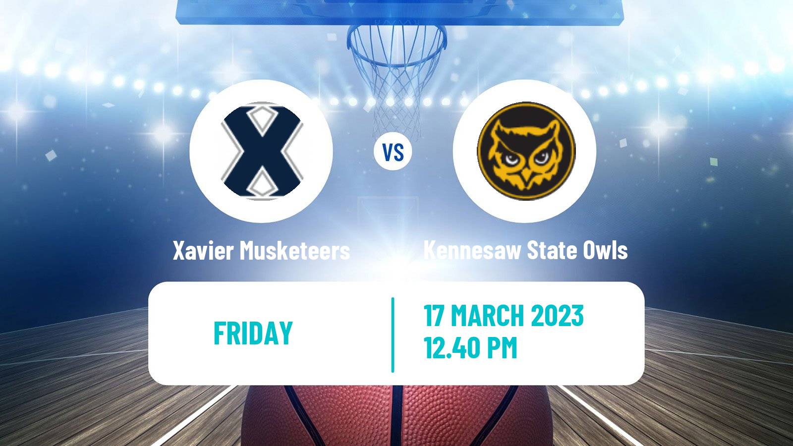 Basketball NCAA College Basketball Xavier Musketeers - Kennesaw State Owls