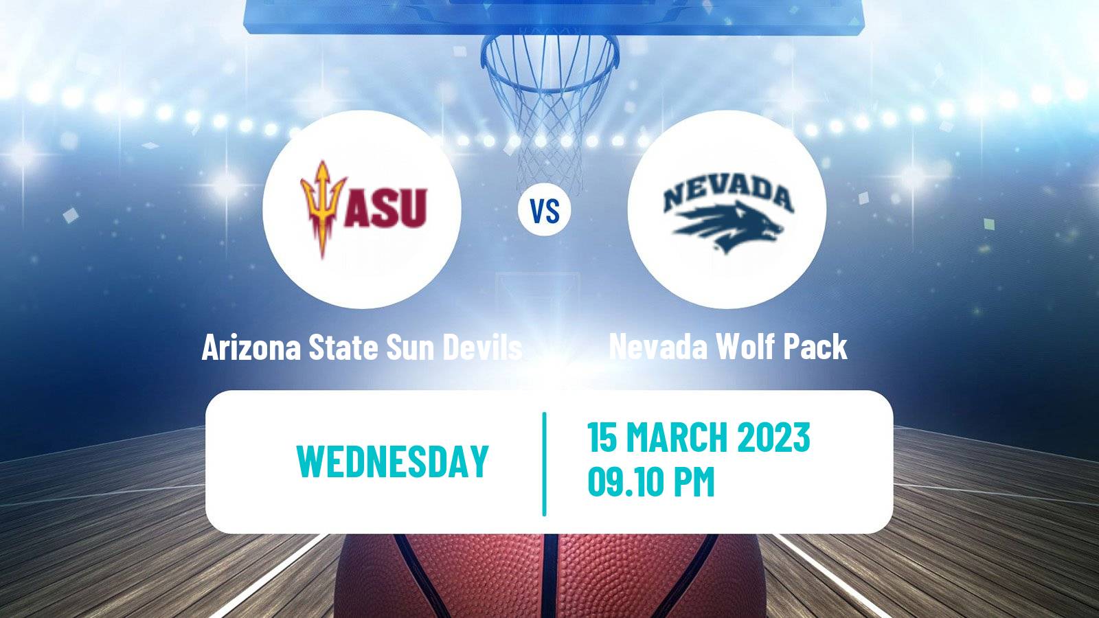 Basketball NCAA College Basketball Arizona State Sun Devils - Nevada Wolf Pack