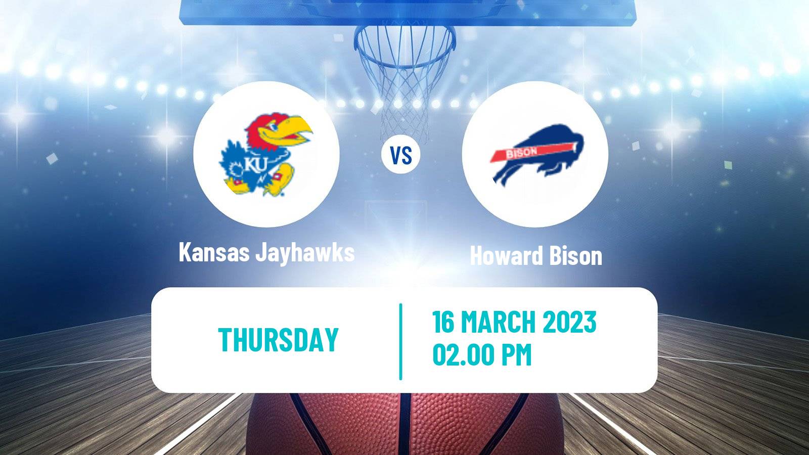 Basketball NCAA College Basketball Kansas Jayhawks - Howard Bison