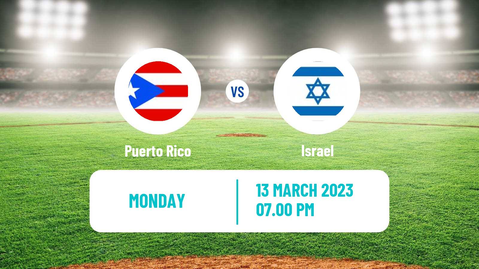 Baseball World Baseball Classic Puerto Rico - Israel