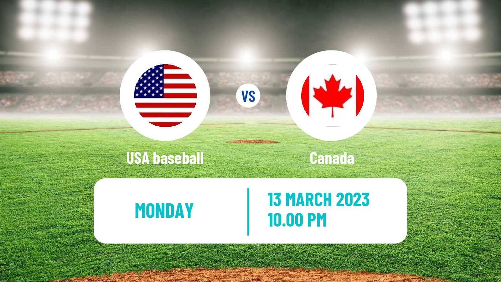 Baseball World Baseball Classic USA - Canada