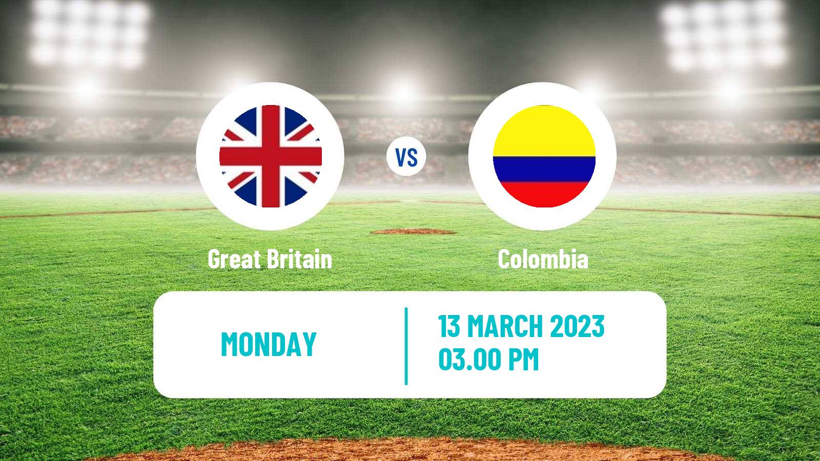 Baseball World Baseball Classic Great Britain - Colombia