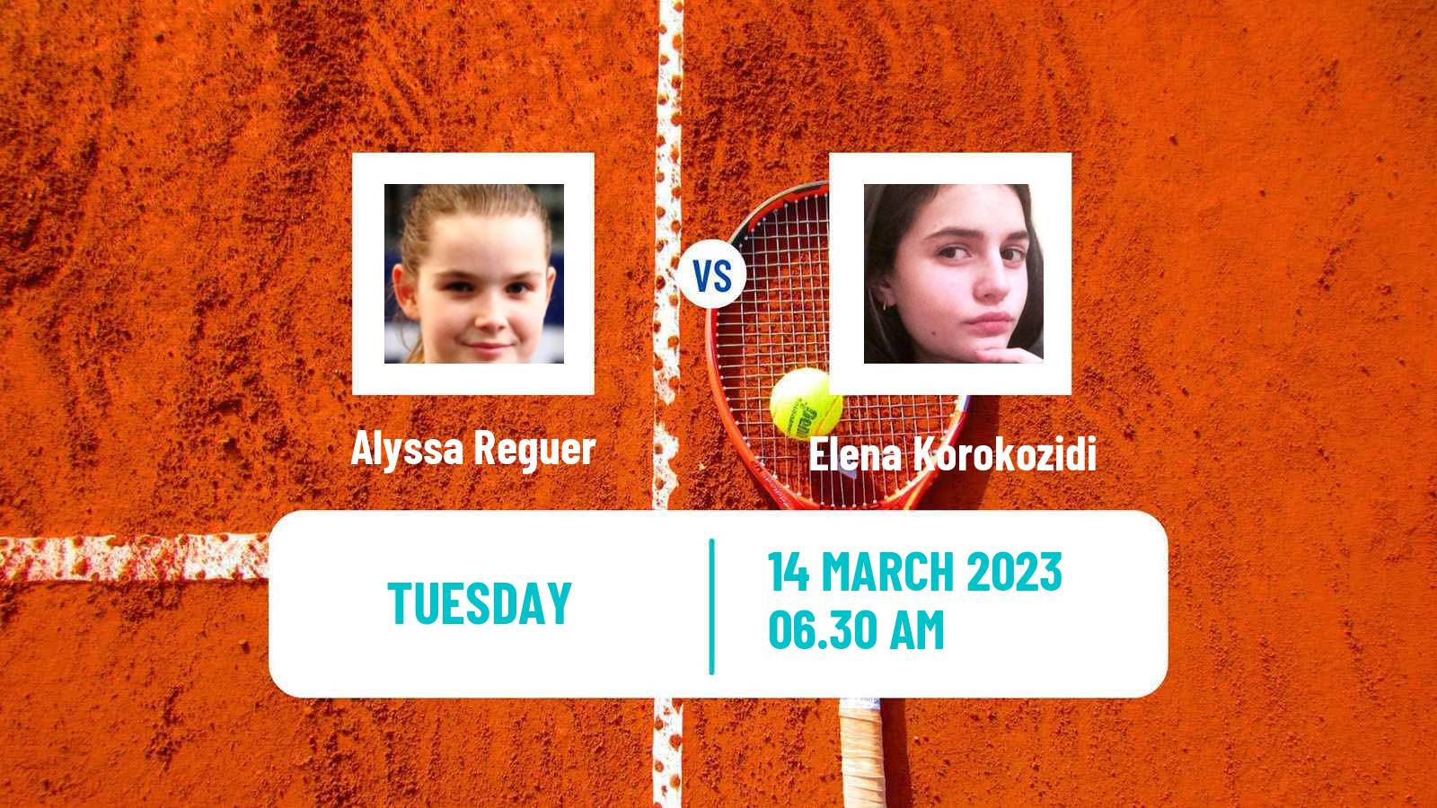 Tennis ITF Tournaments Alyssa Reguer - Elena Korokozidi