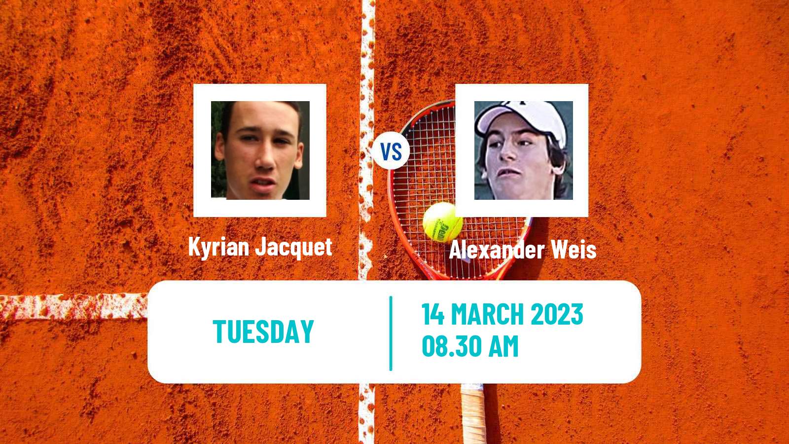 Tennis ITF Tournaments Kyrian Jacquet - Alexander Weis