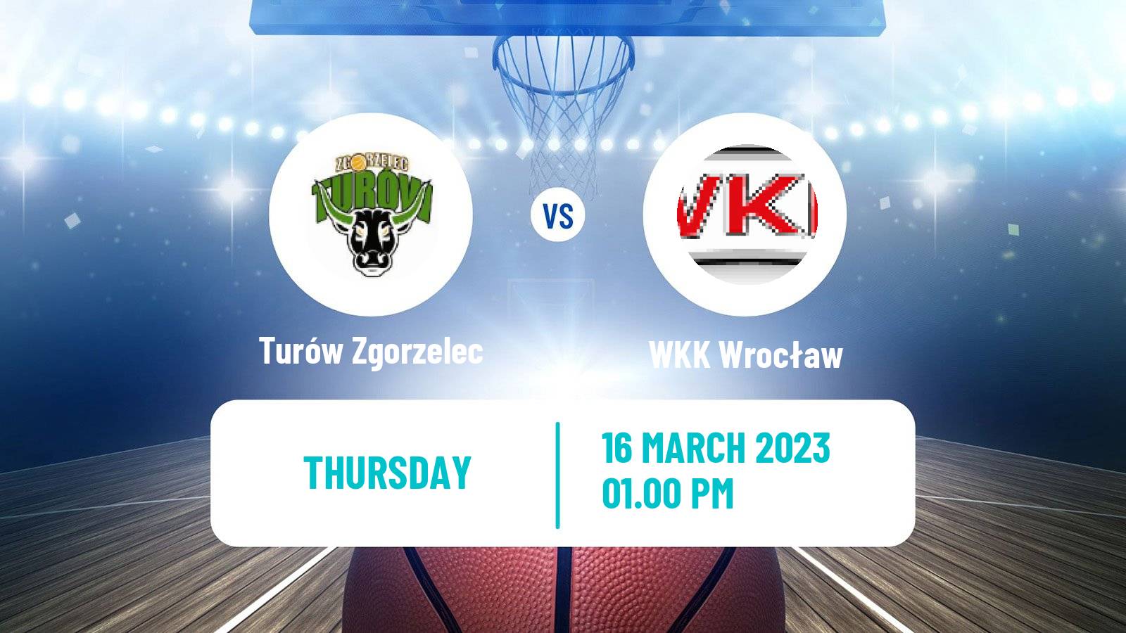 Basketball Polish 1 Liga Basketball Turów Zgorzelec - WKK Wrocław