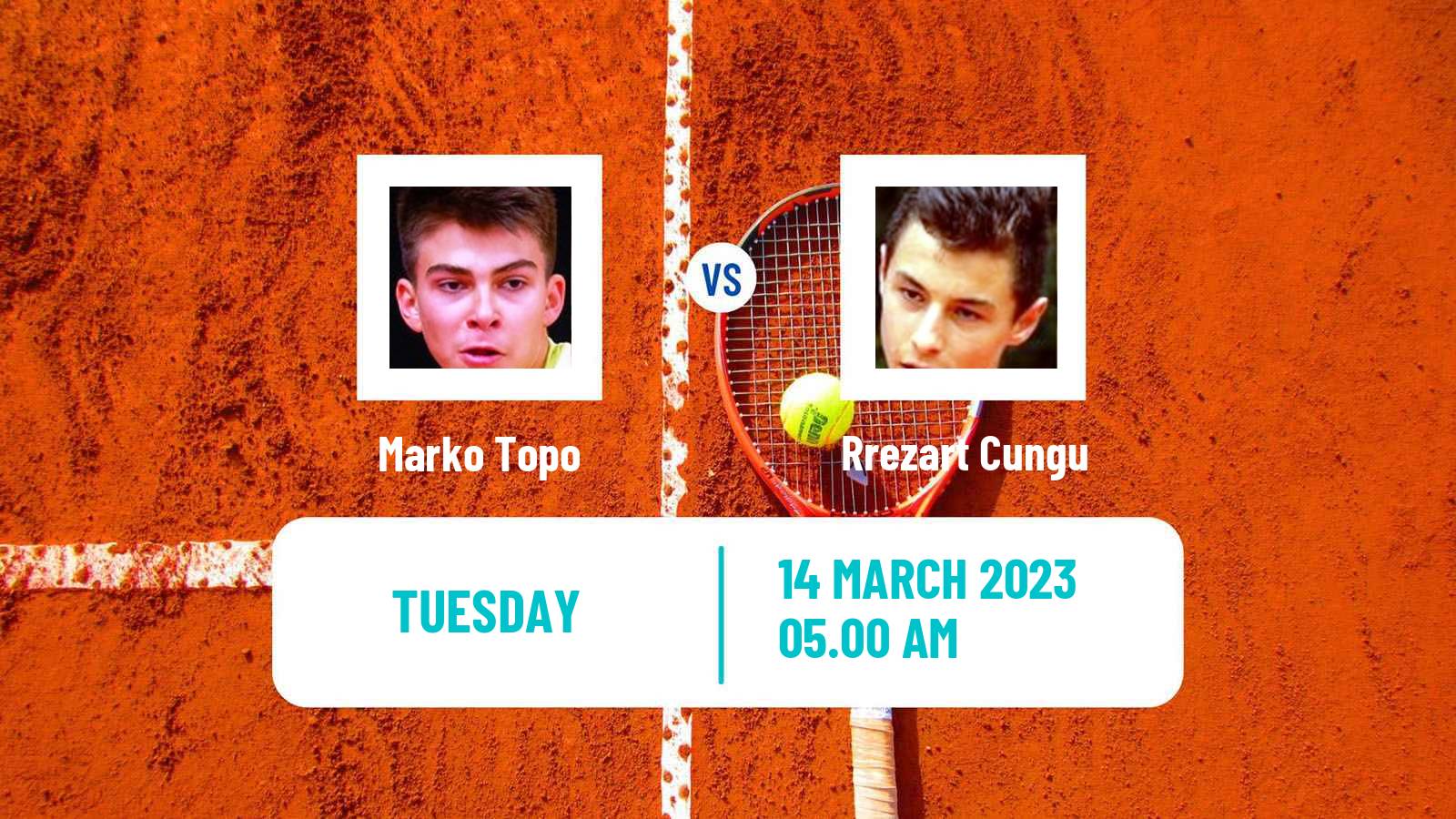 Tennis ITF Tournaments Marko Topo - Rrezart Cungu