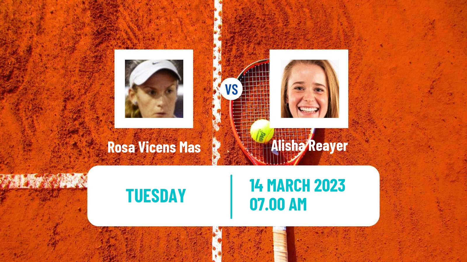 Tennis ITF Tournaments Rosa Vicens Mas - Alisha Reayer