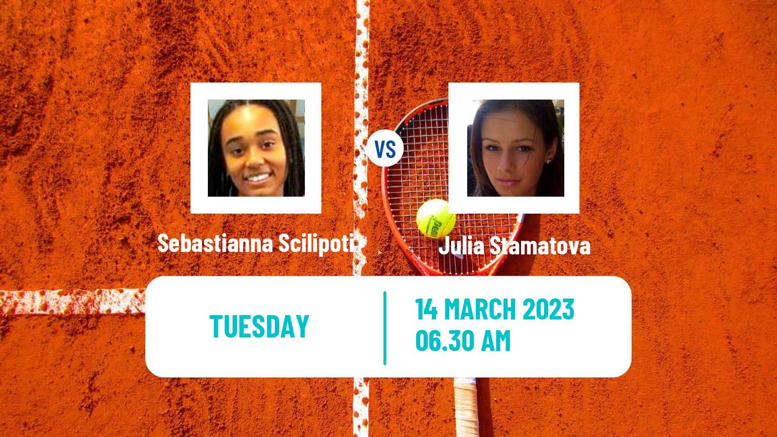 Tennis ITF Tournaments Sebastianna Scilipoti - Julia Stamatova