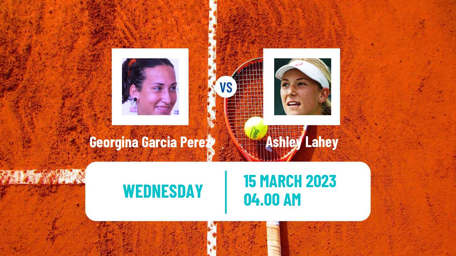 Tennis ITF Tournaments Georgina Garcia Perez - Ashley Lahey
