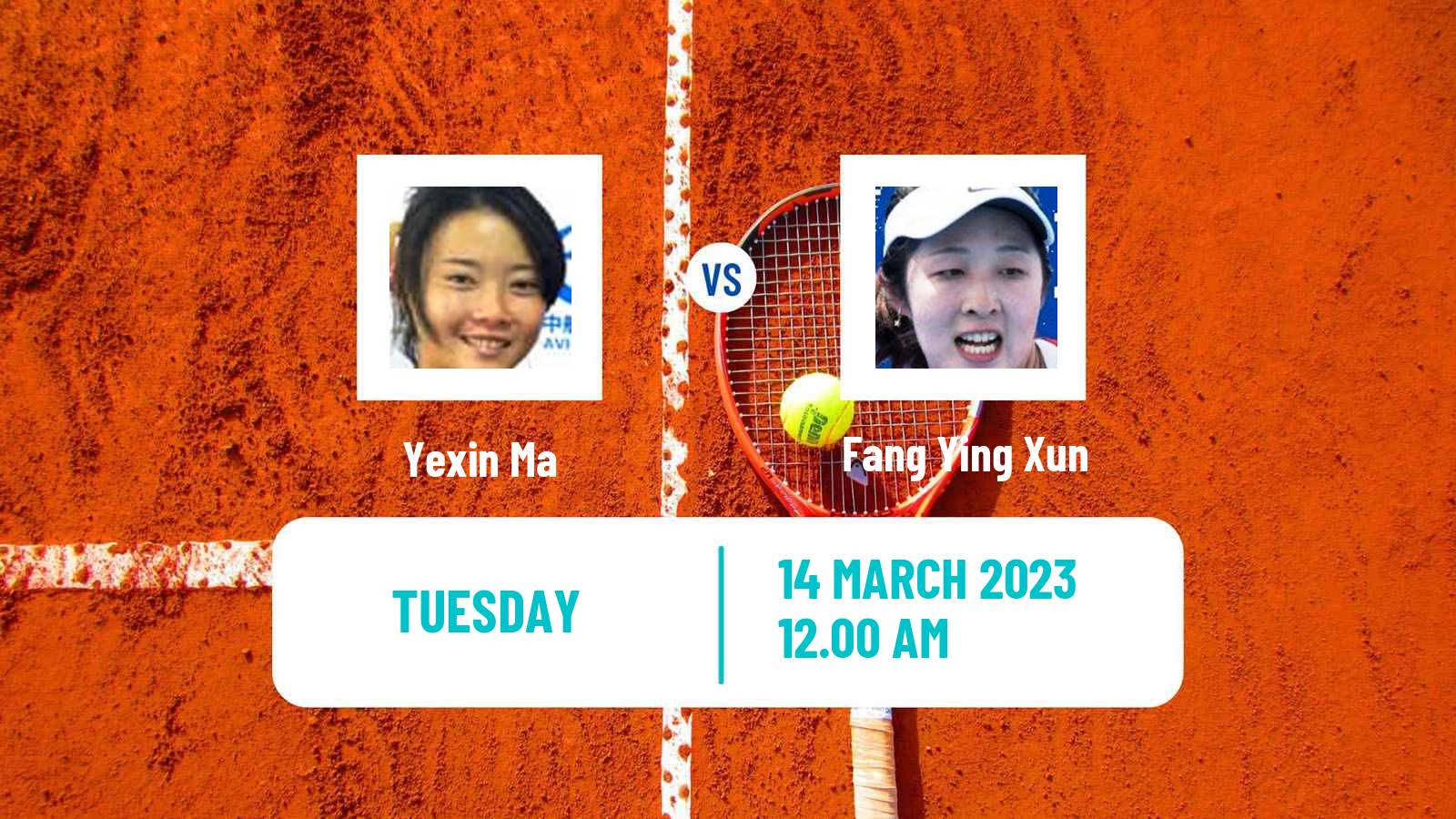 Tennis ITF Tournaments Yexin Ma - Fang Ying Xun