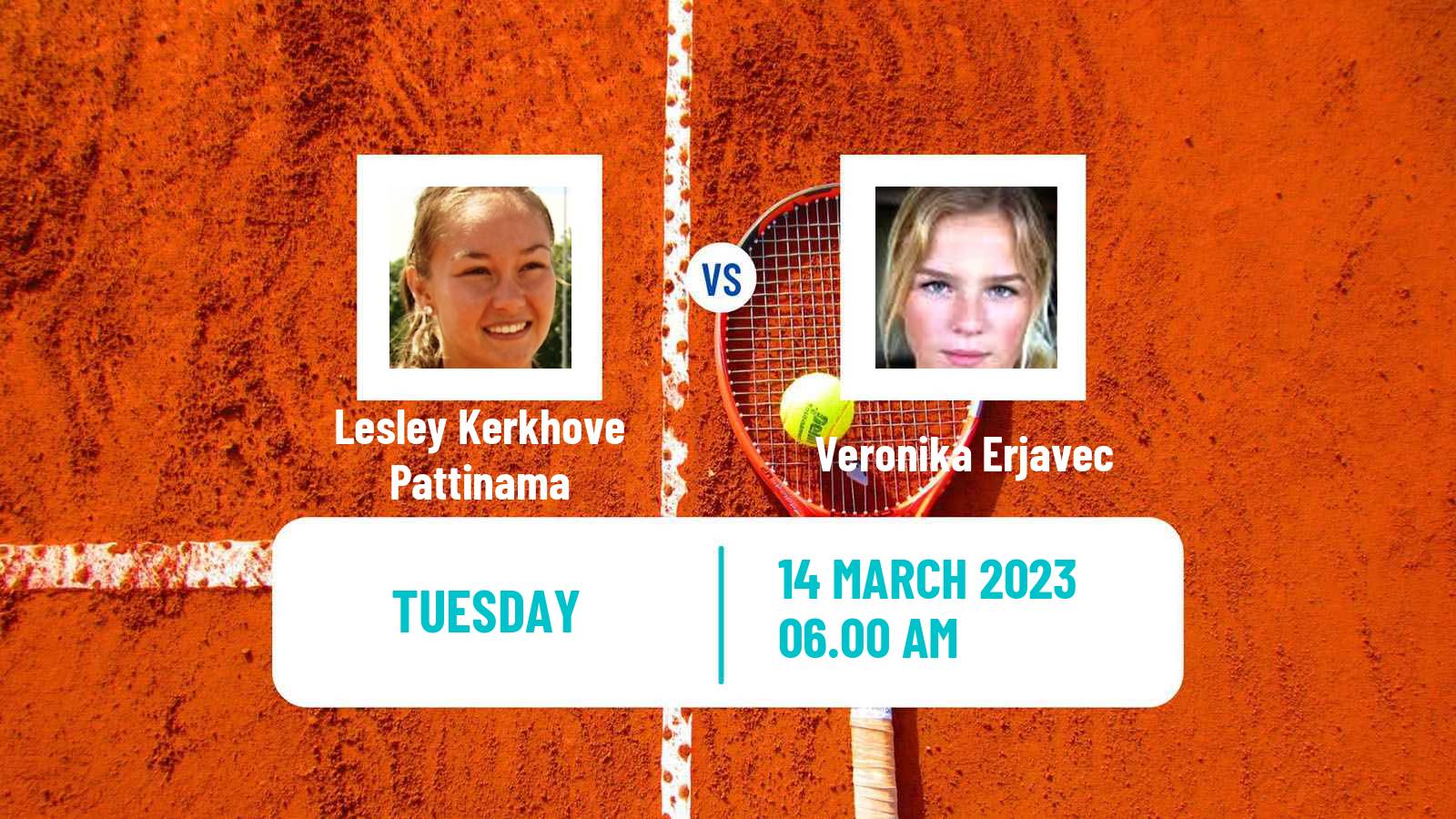 Tennis ITF Tournaments Lesley Kerkhove Pattinama - Veronika Erjavec