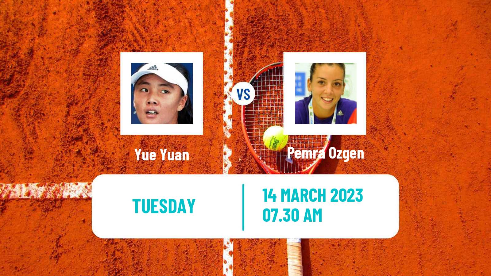 Tennis ITF Tournaments Yue Yuan - Pemra Ozgen