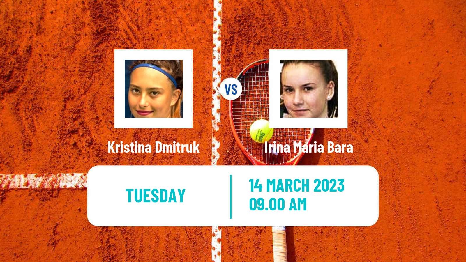 Tennis ITF Tournaments Kristina Dmitruk - Irina Maria Bara