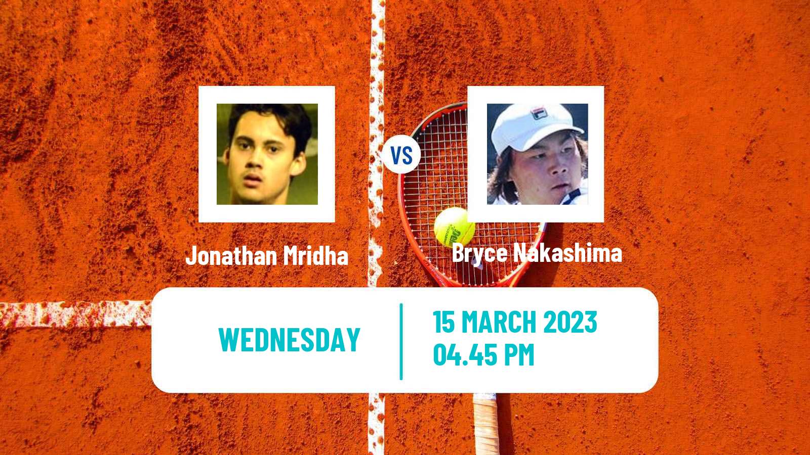 Tennis ITF Tournaments Jonathan Mridha - Bryce Nakashima