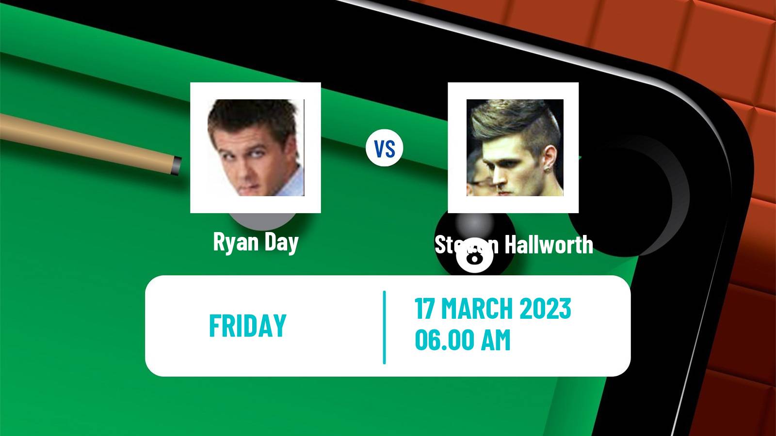 Snooker Snooker Ryan Day - Steven Hallworth