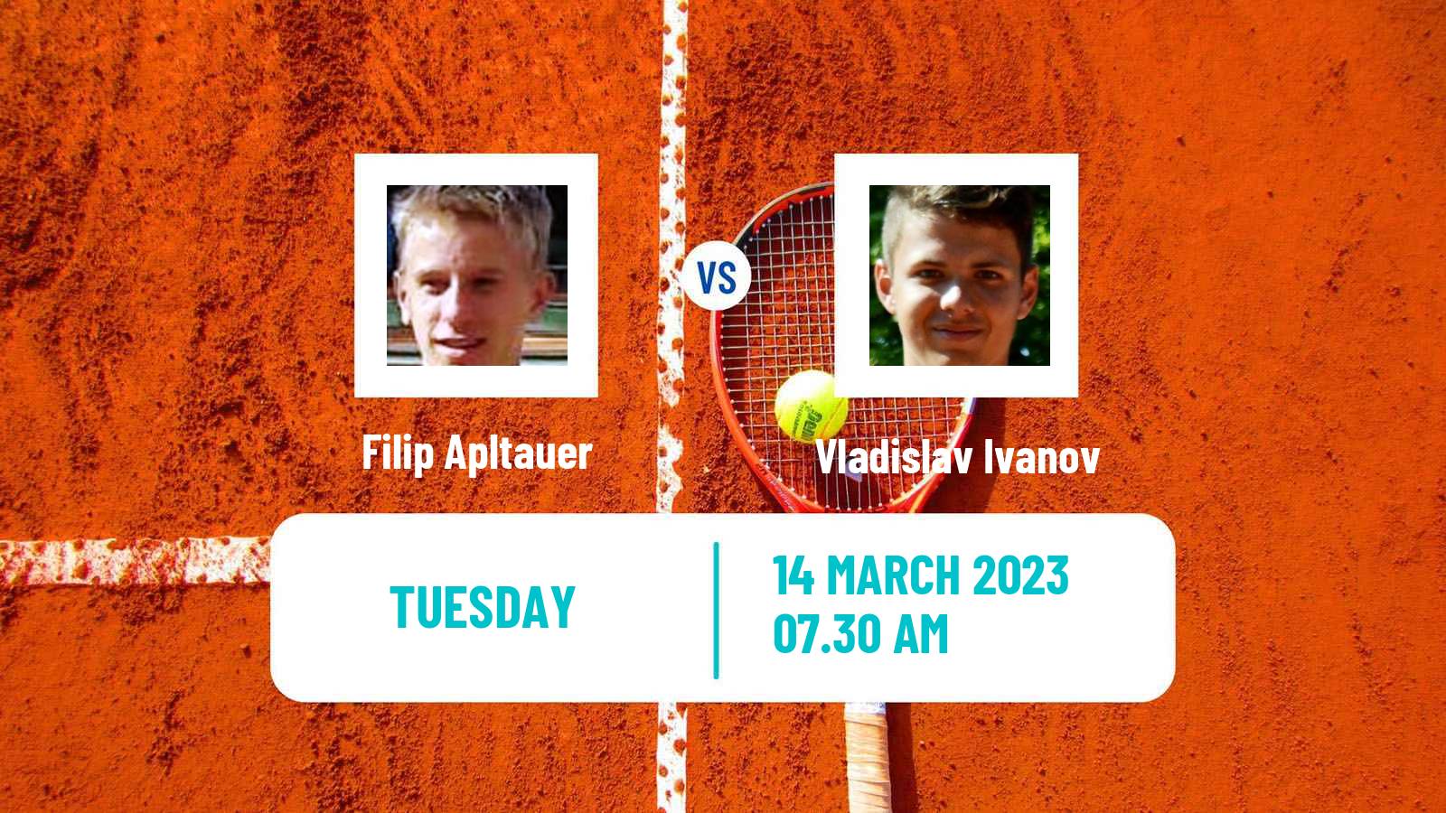 Tennis ITF Tournaments Filip Apltauer - Vladislav Ivanov