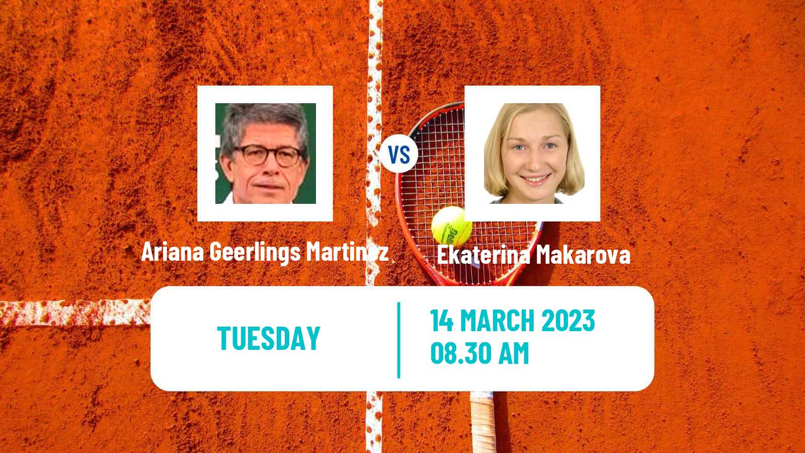 Tennis ITF Tournaments Ariana Geerlings Martinez - Ekaterina Makarova