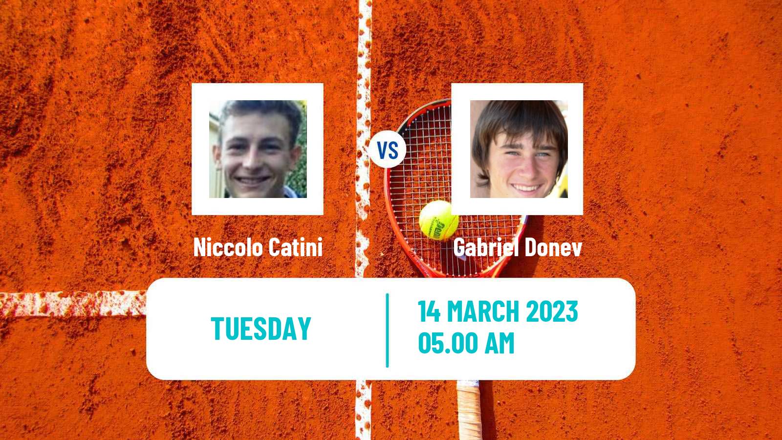 Tennis ITF Tournaments Niccolo Catini - Gabriel Donev