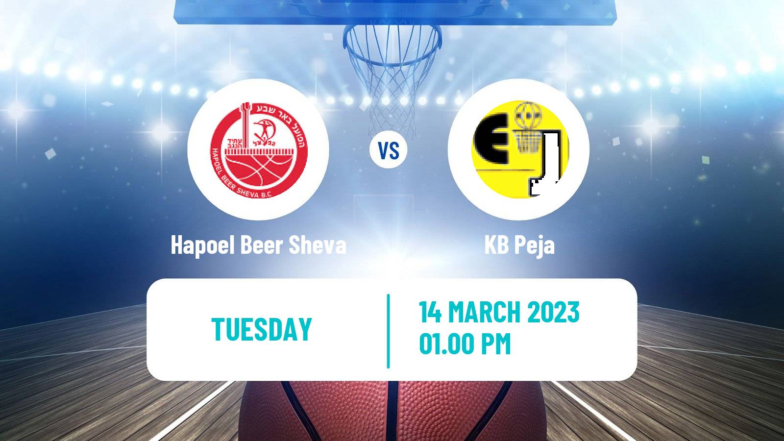 Basketball Balkan International Basketball League Hapoel Beer Sheva - Peja