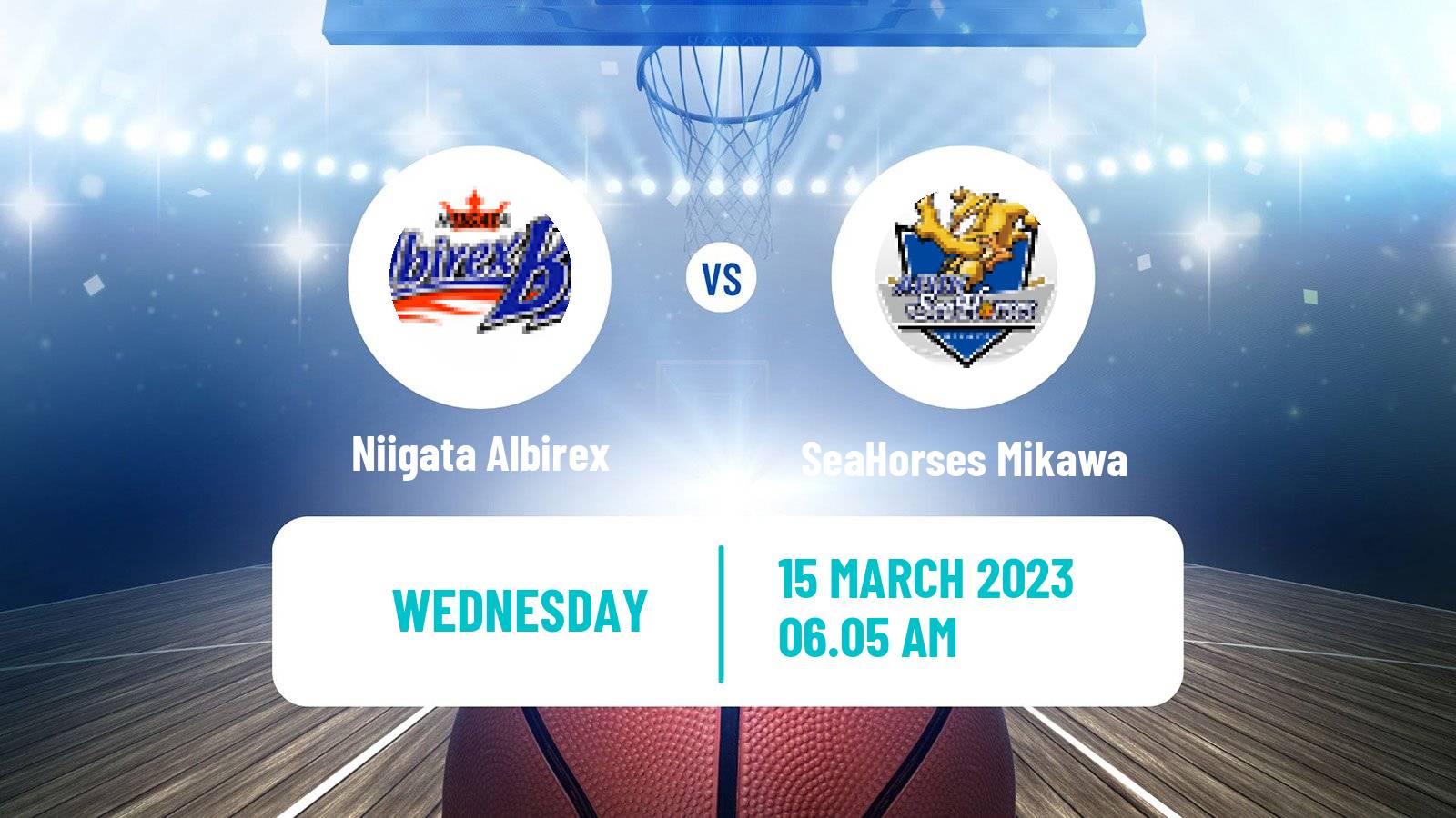 Basketball BJ League Niigata Albirex - SeaHorses Mikawa