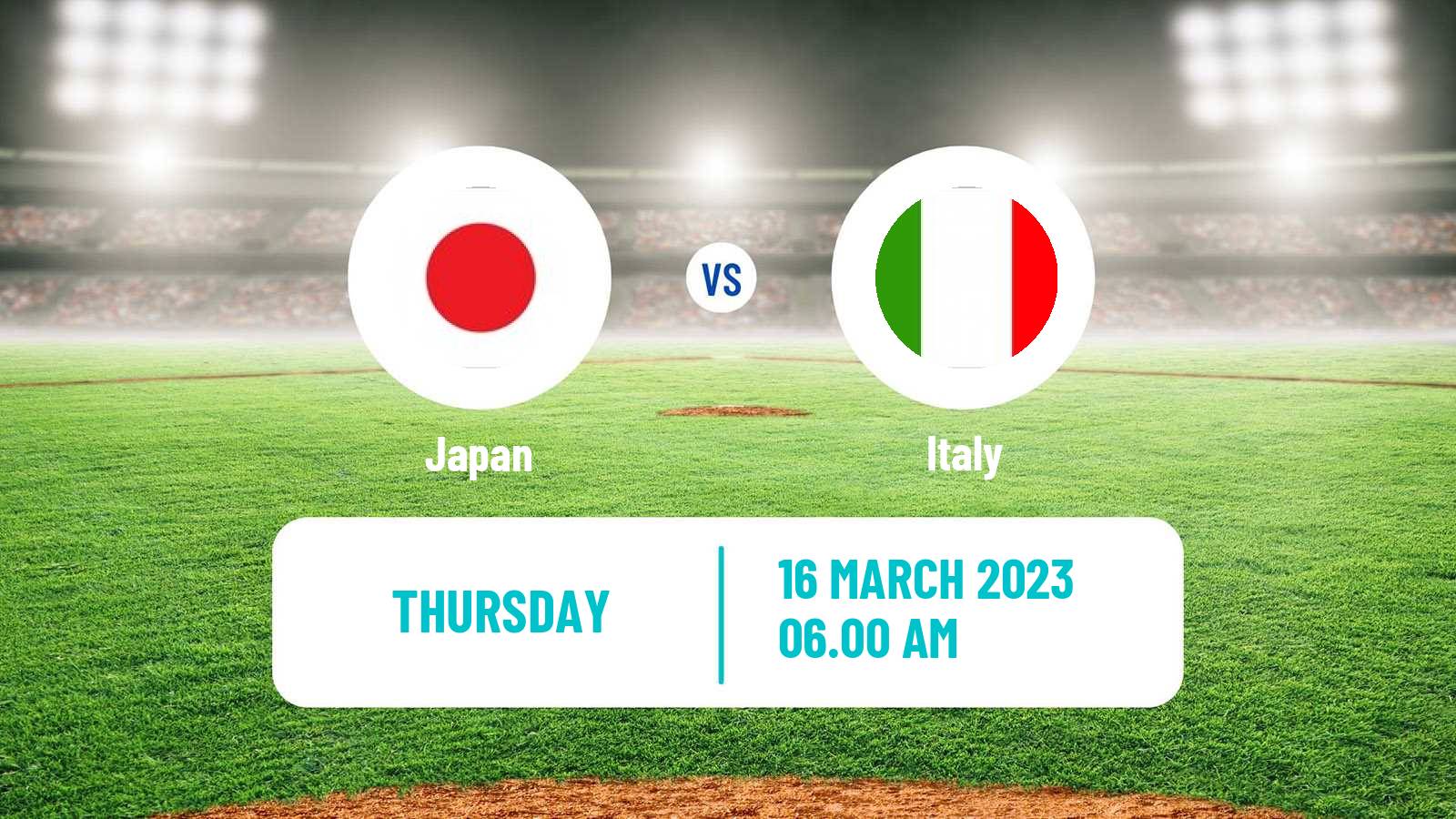 Baseball World Baseball Classic Japan - Italy