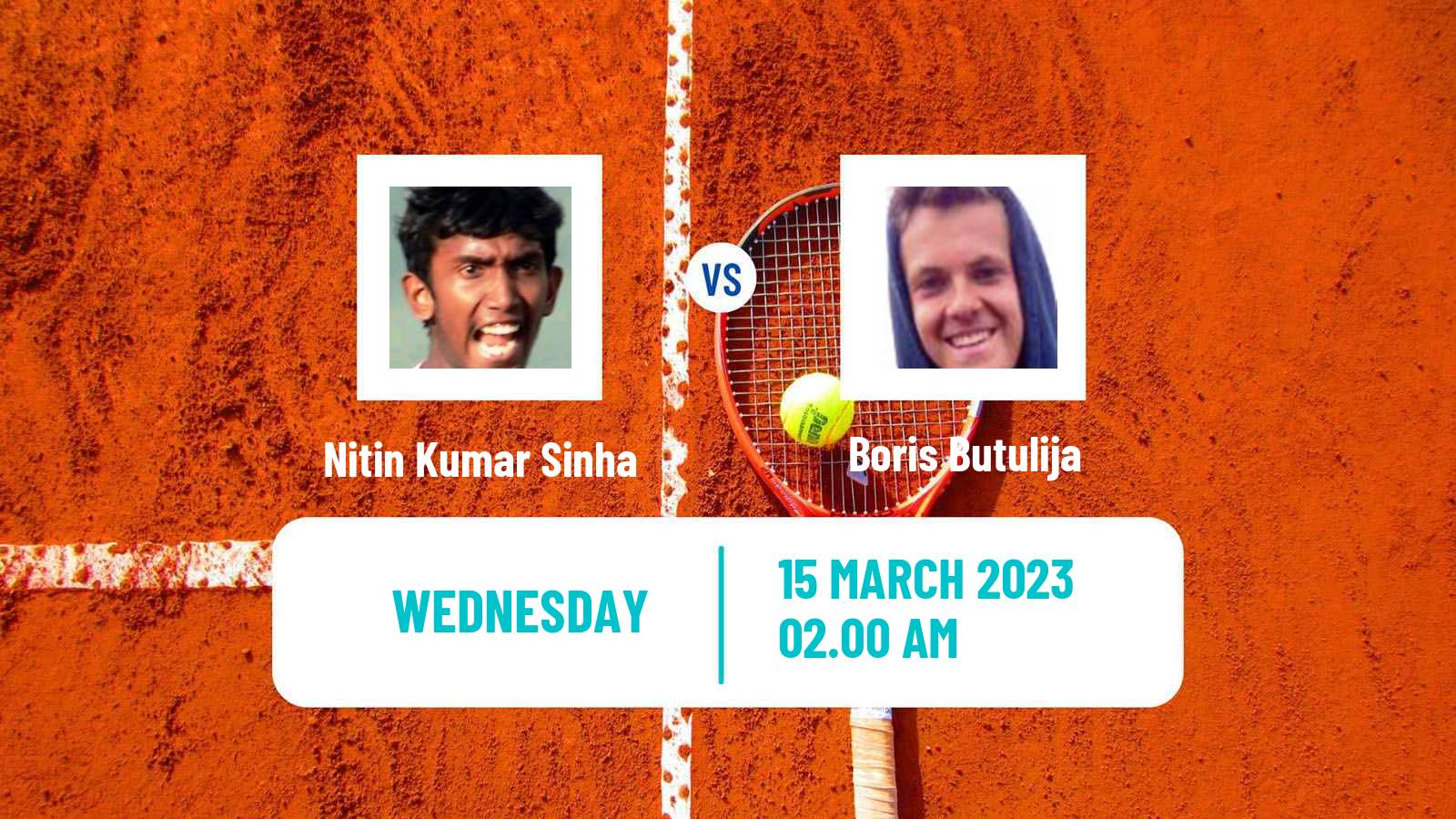Tennis ITF Tournaments Nitin Kumar Sinha - Boris Butulija