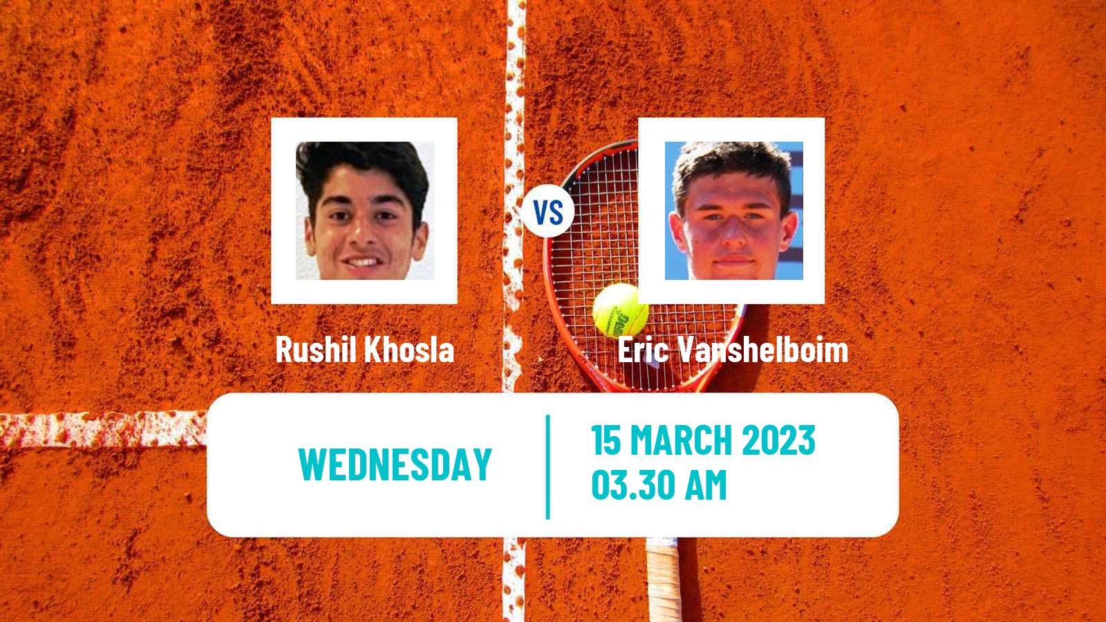 Tennis ITF Tournaments Rushil Khosla - Eric Vanshelboim