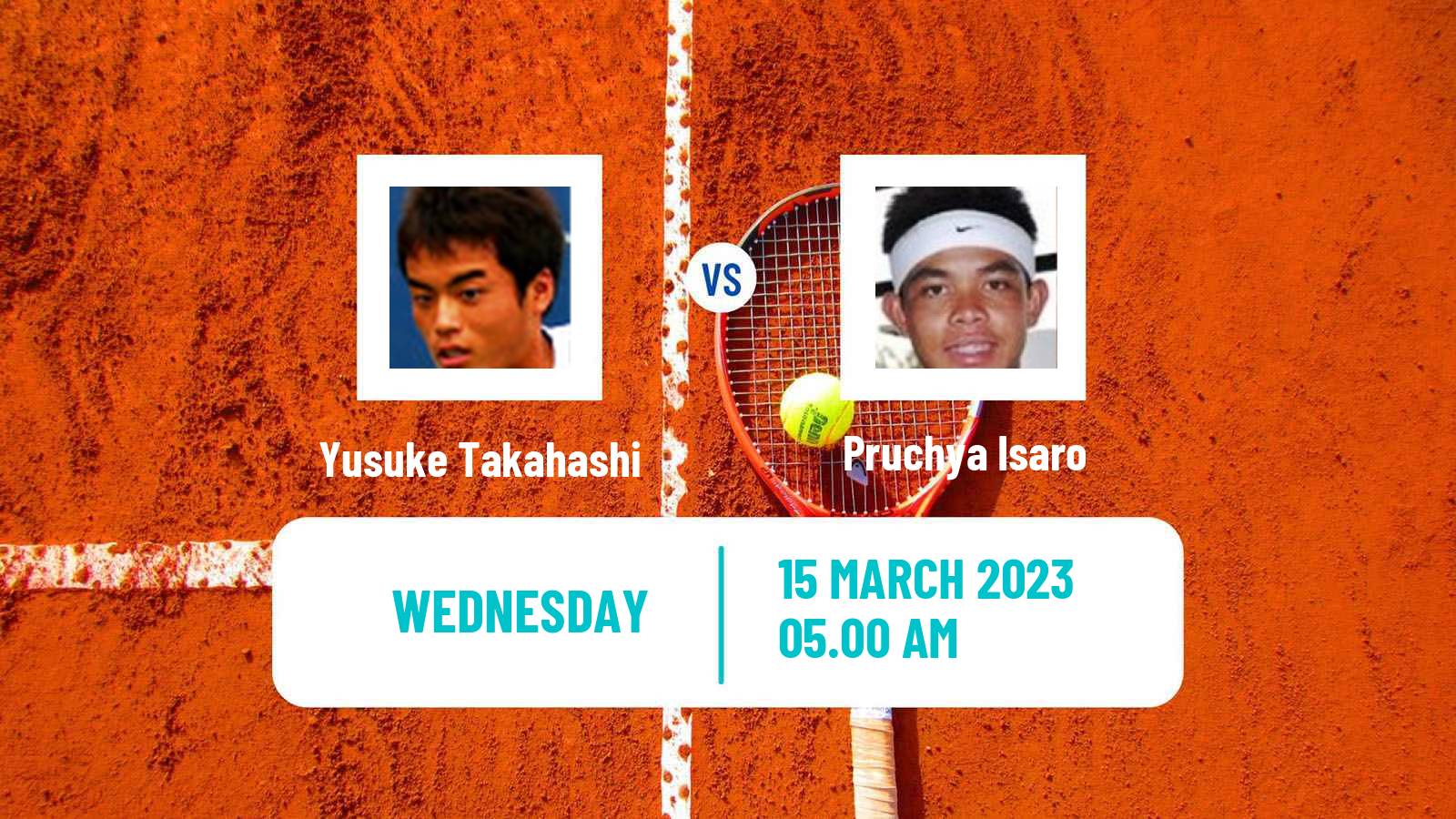 Tennis ITF Tournaments Yusuke Takahashi - Pruchya Isaro
