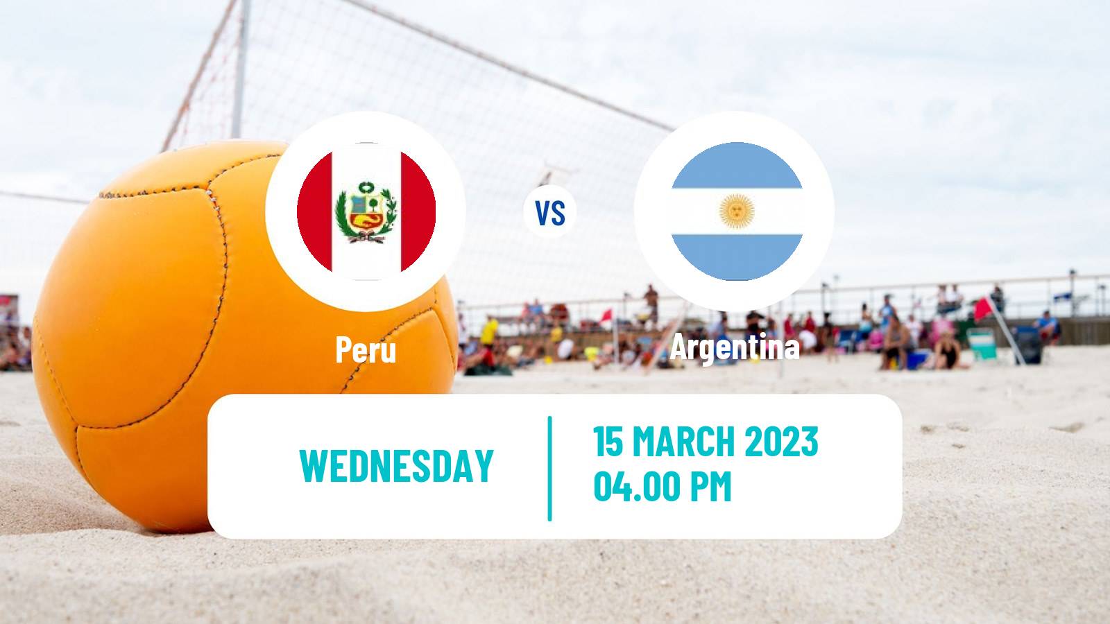 Beach soccer Beach Soccer Peru - Argentina