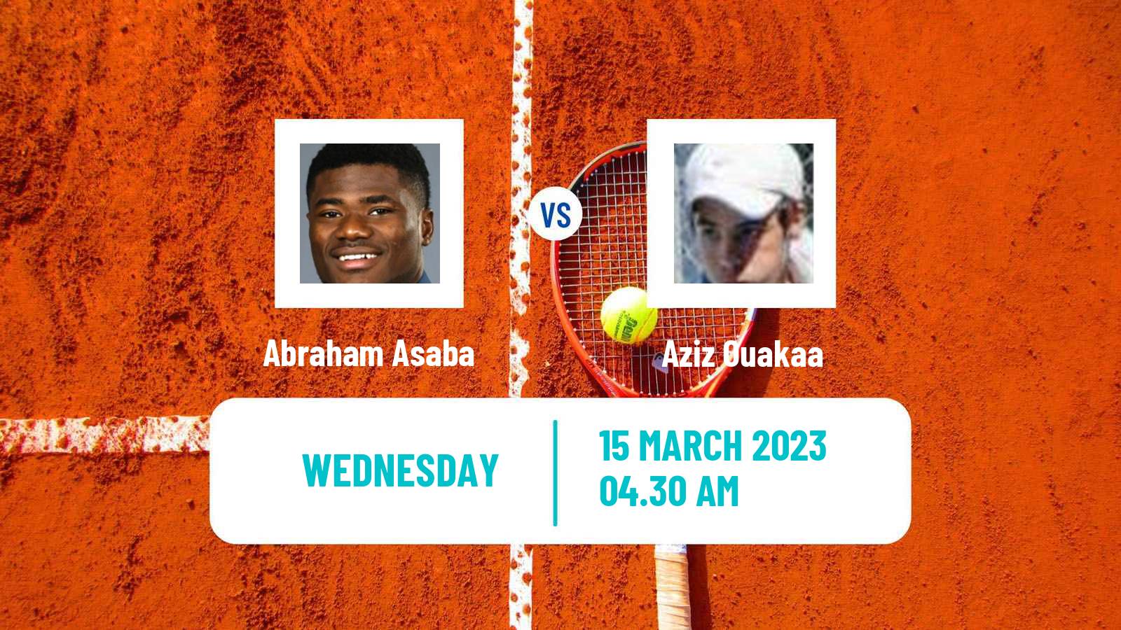 Tennis ITF Tournaments Abraham Asaba - Aziz Ouakaa
