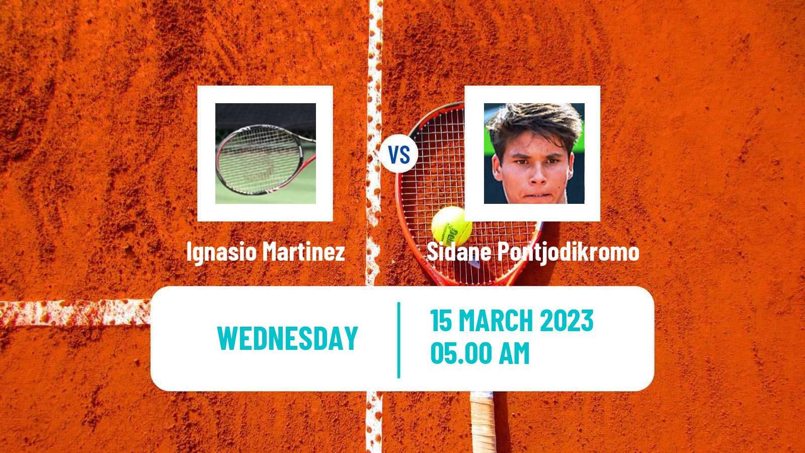 Tennis ITF Tournaments Ignasio Martinez - Sidane Pontjodikromo