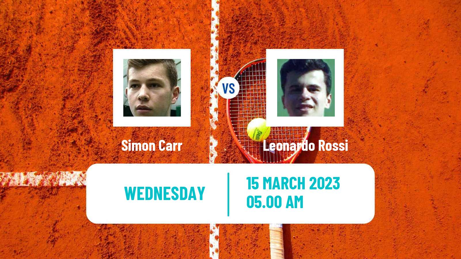 Tennis ITF Tournaments Simon Carr - Leonardo Rossi
