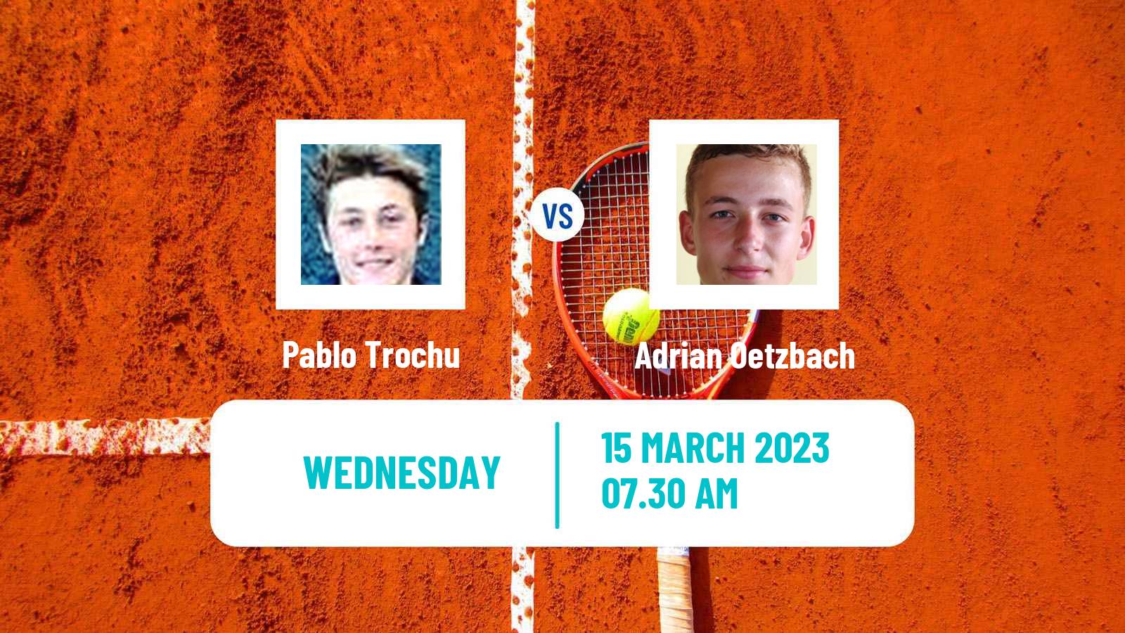 Tennis ITF Tournaments Pablo Trochu - Adrian Oetzbach