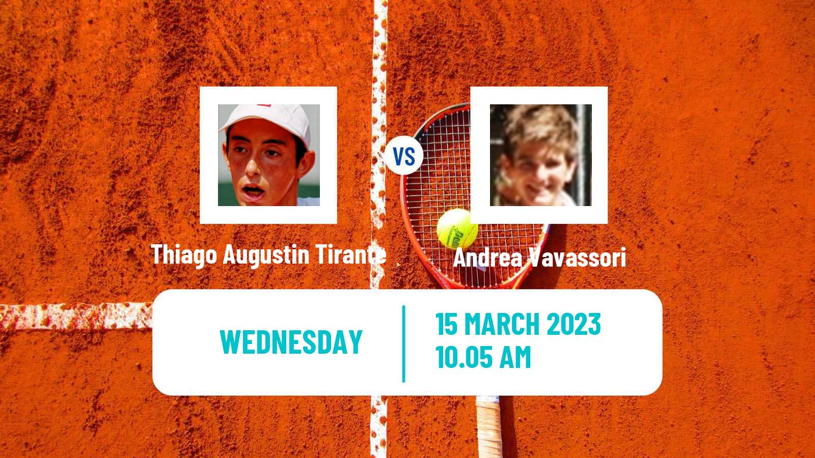 Tennis ATP Challenger Thiago Augustin Tirante - Andrea Vavassori