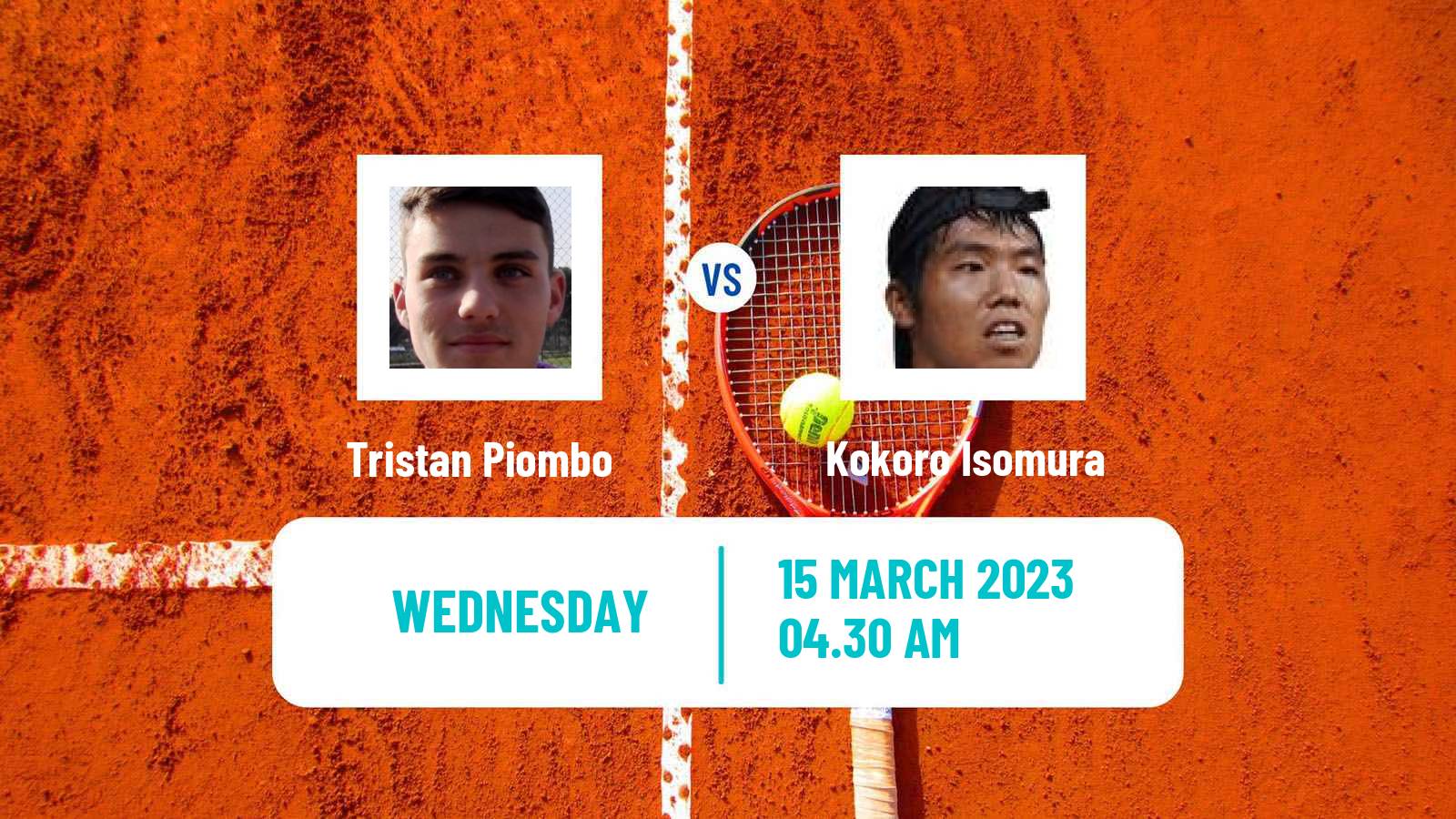 Tennis ITF Tournaments Tristan Piombo - Kokoro Isomura