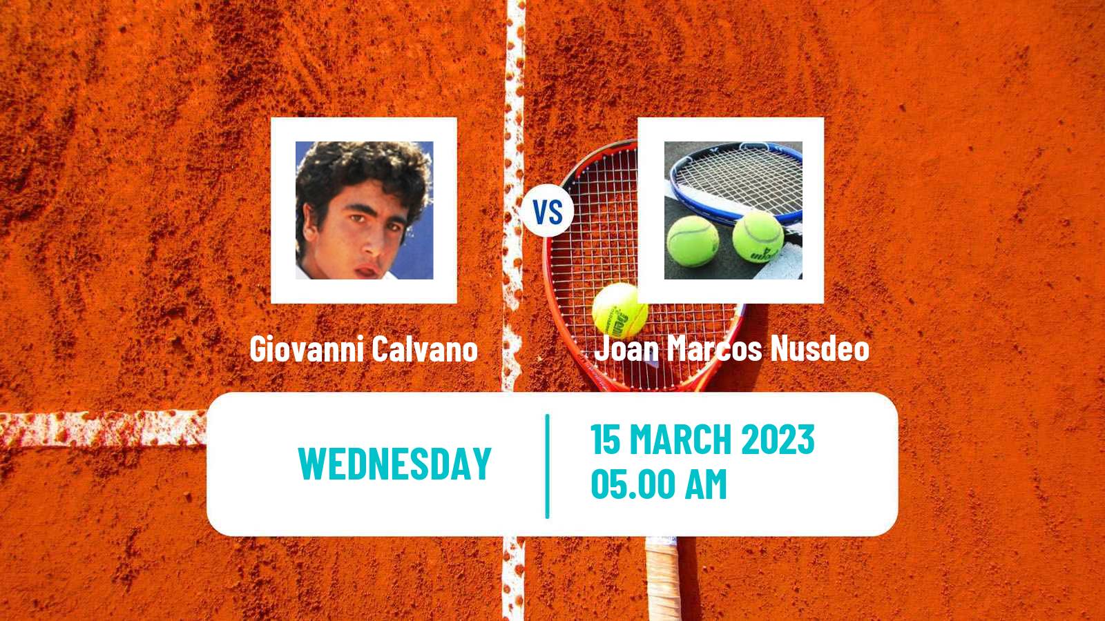 Tennis ITF Tournaments Giovanni Calvano - Joan Marcos Nusdeo