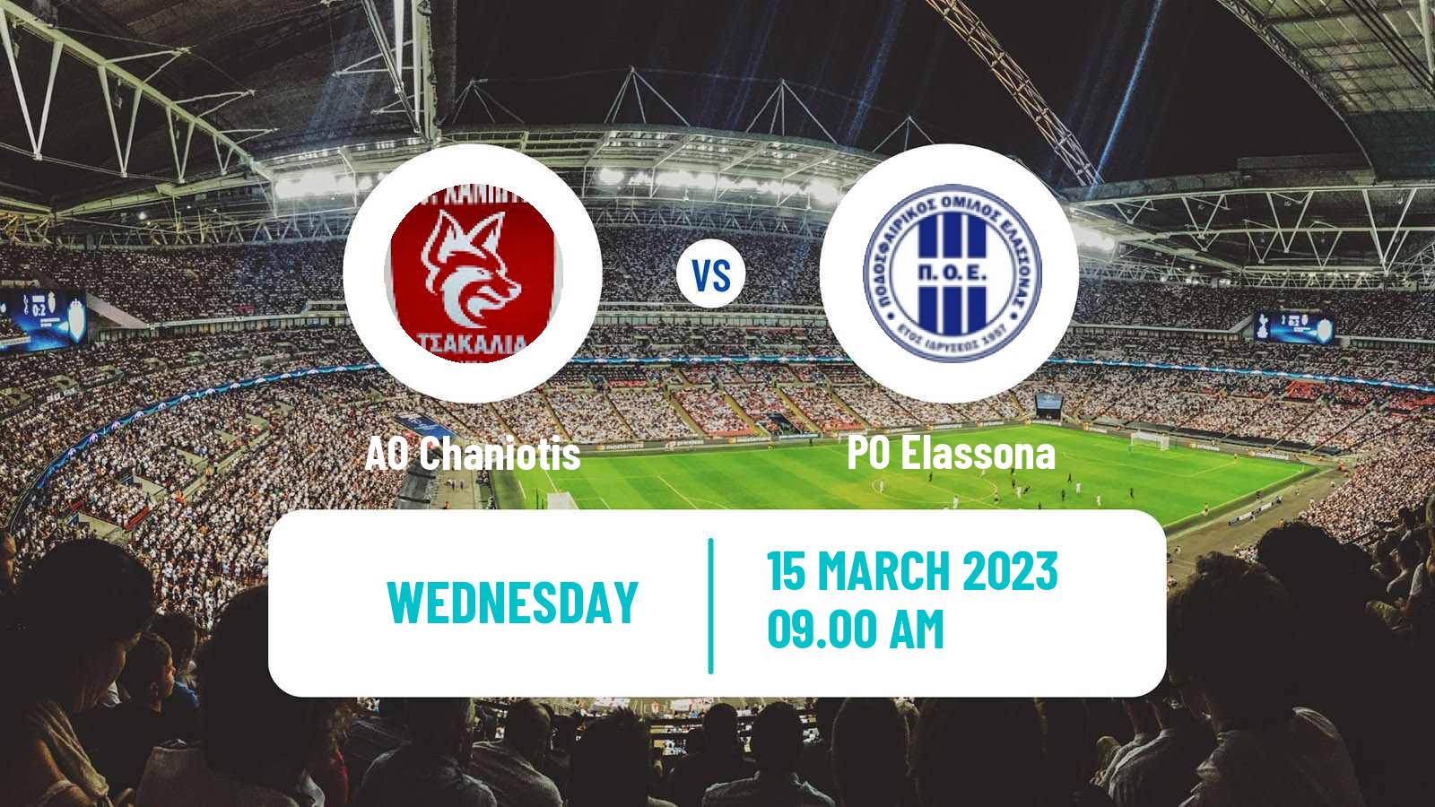 Soccer Greek Gamma Ethniki - Group 2 Chaniotis - Elassona