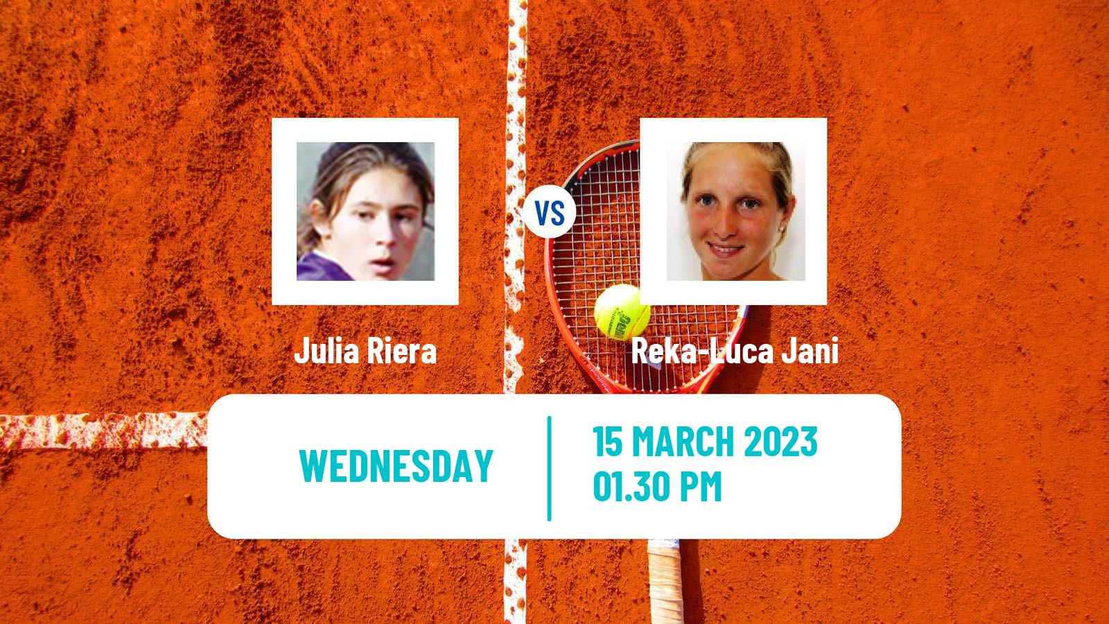 Tennis ITF Tournaments Julia Riera - Reka-Luca Jani