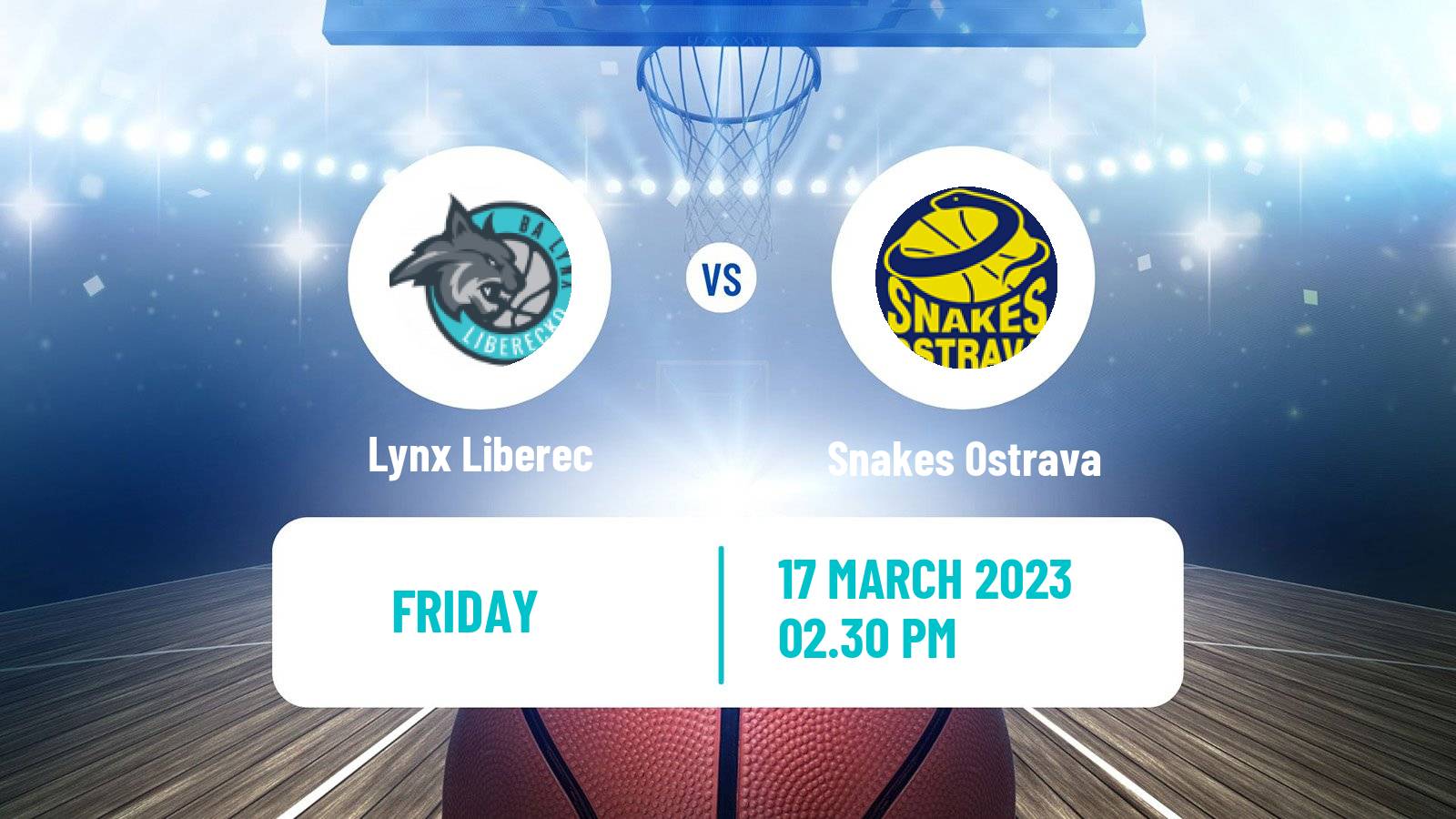 Basketball Czech 1 Liga Basketball Lynx Liberec - Snakes Ostrava