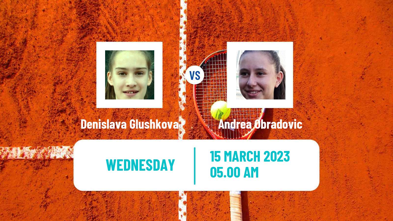Tennis ITF Tournaments Denislava Glushkova - Andrea Obradovic