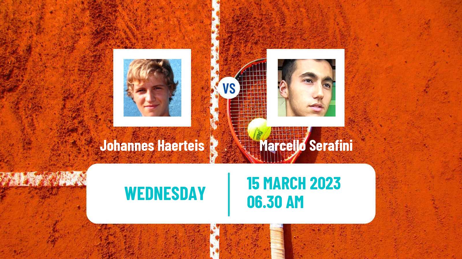 Tennis ITF Tournaments Johannes Haerteis - Marcello Serafini