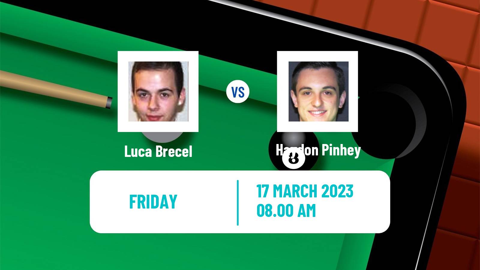 Snooker Snooker Luca Brecel - Haydon Pinhey