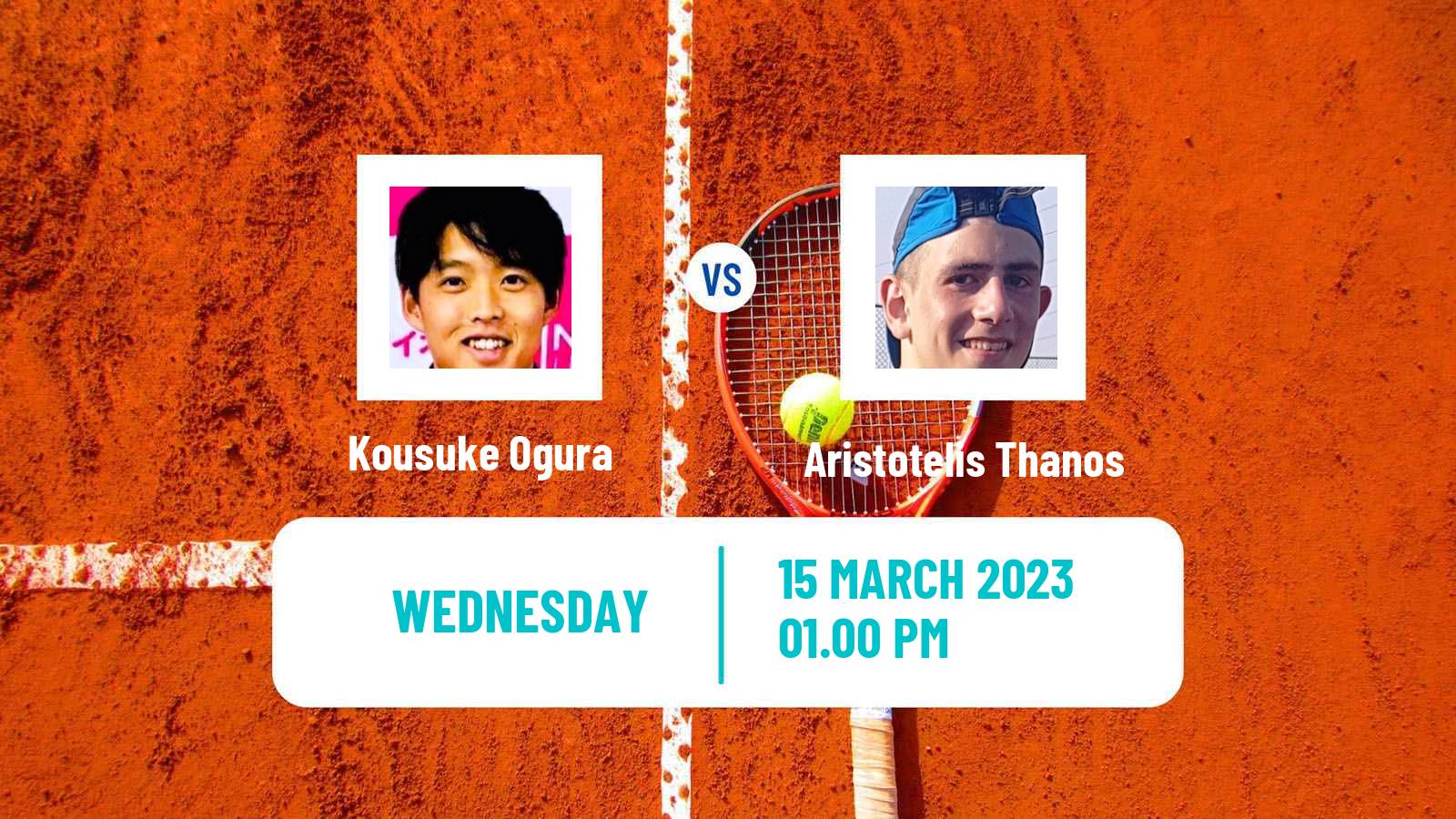 Tennis ITF Tournaments Kousuke Ogura - Aristotelis Thanos