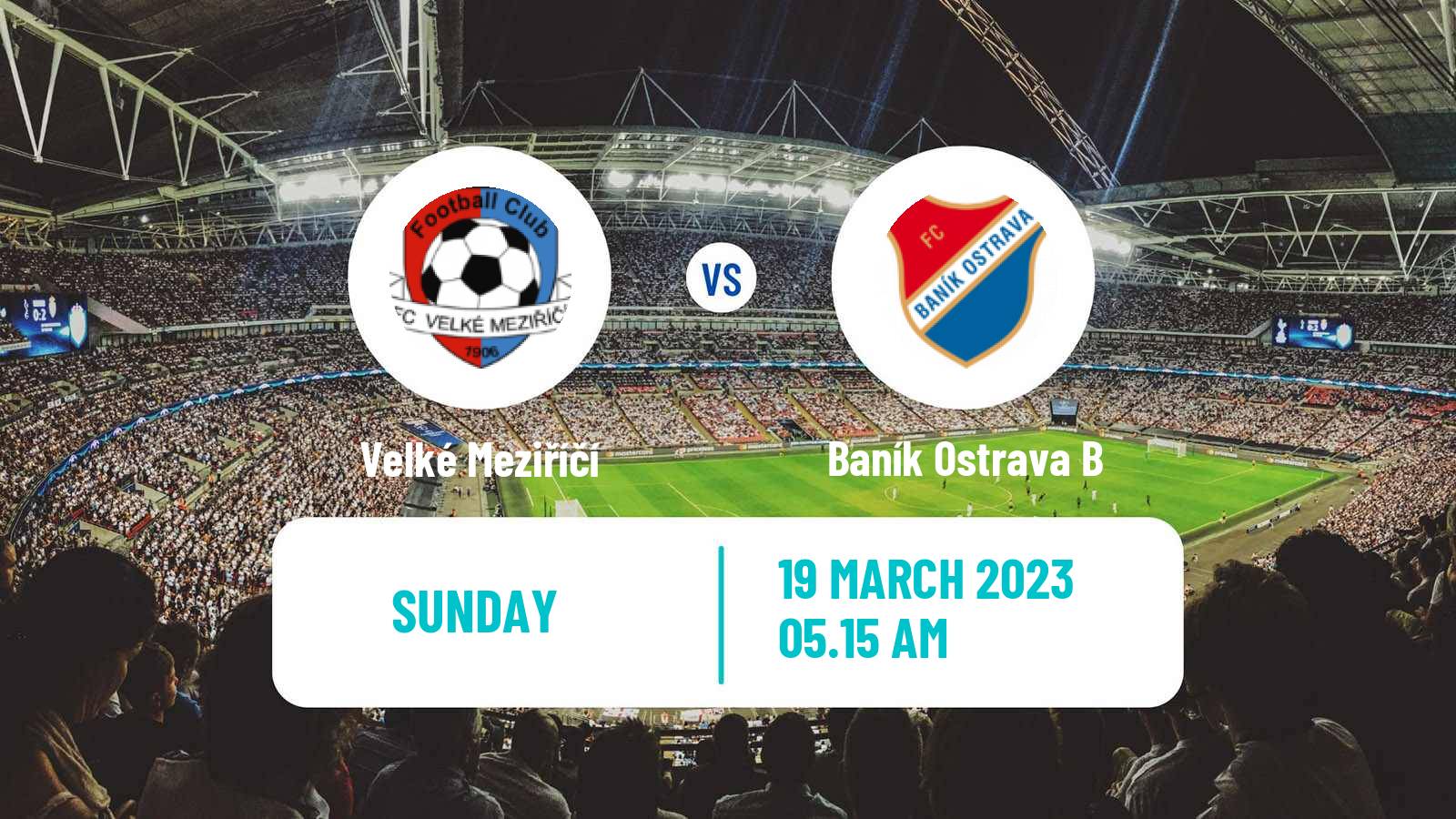 Soccer Czech MSFL Velké Meziříčí - Baník Ostrava B