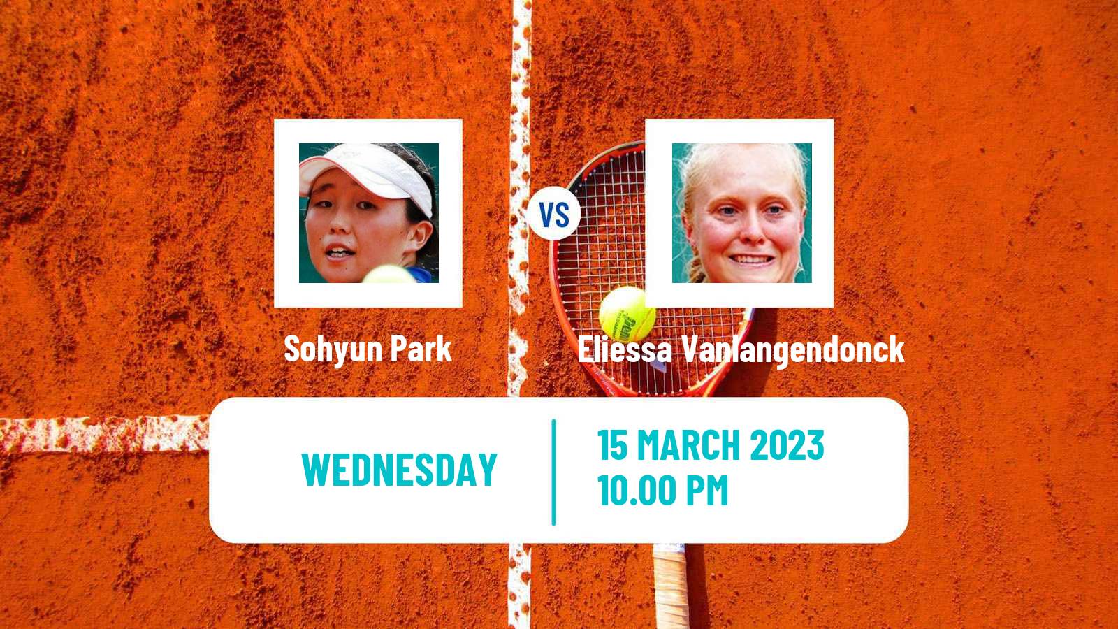 Tennis ITF Tournaments Sohyun Park - Eliessa Vanlangendonck