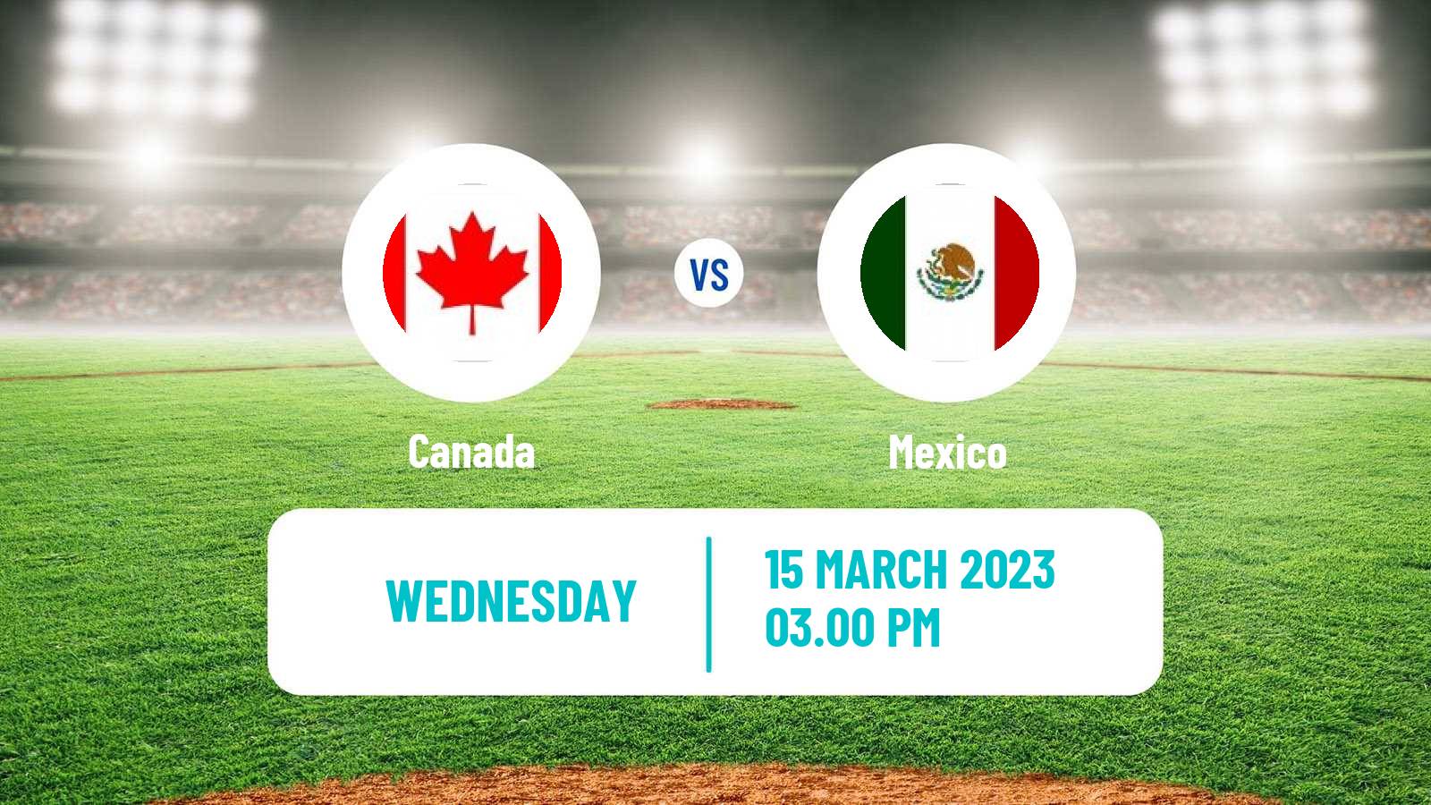 Baseball World Baseball Classic Canada - Mexico
