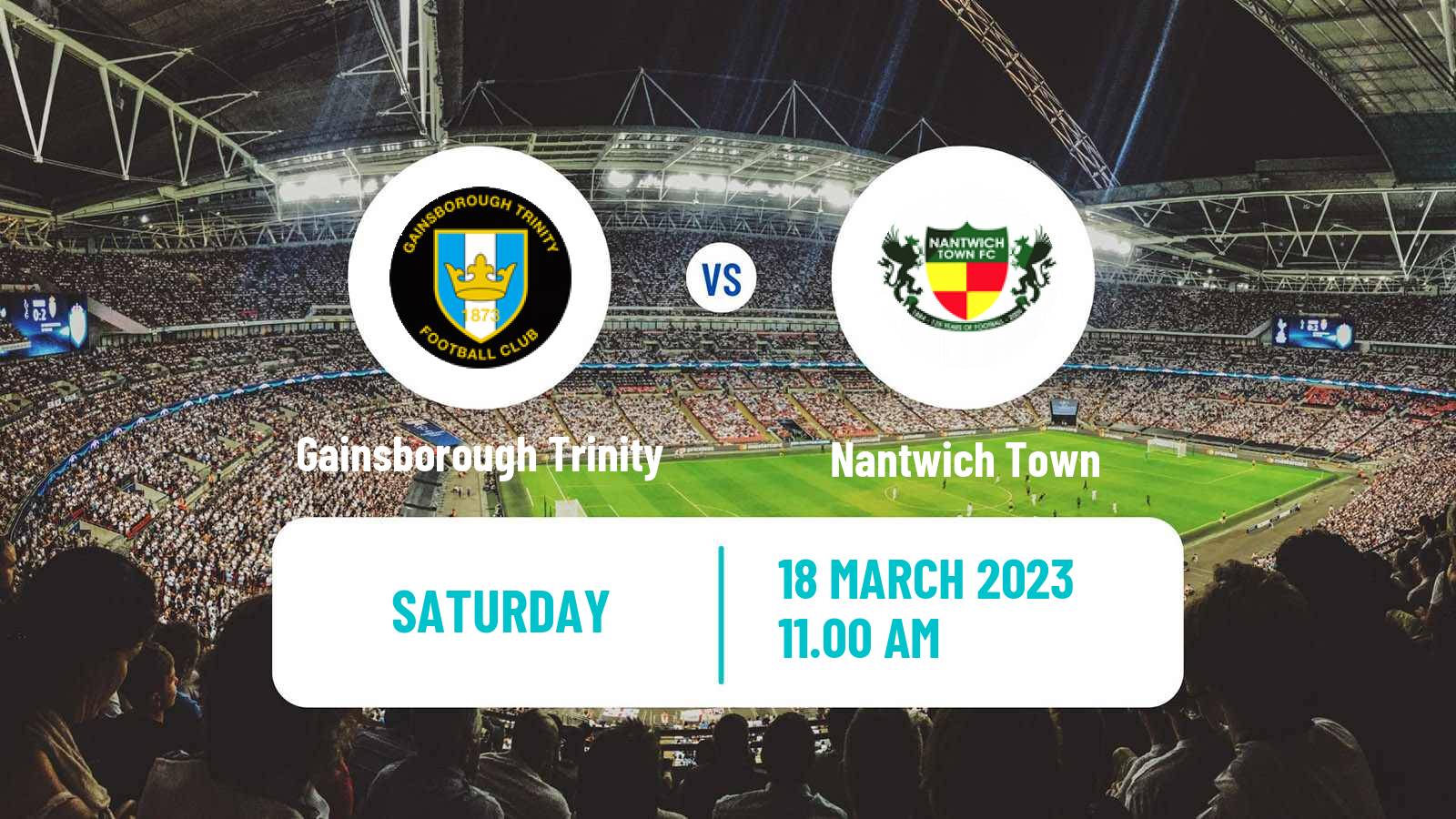 Soccer English NPL Premier Division Gainsborough Trinity - Nantwich Town