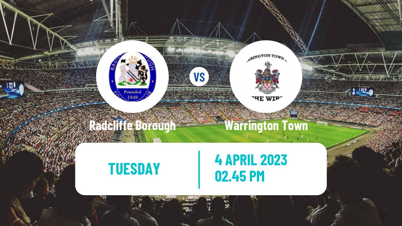Soccer English NPL Premier Division Radcliffe Borough - Warrington Town
