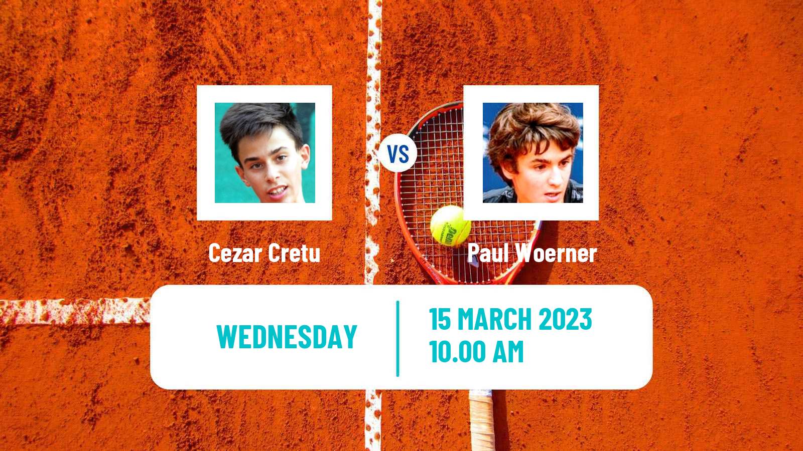 Tennis ITF Tournaments Cezar Cretu - Paul Woerner