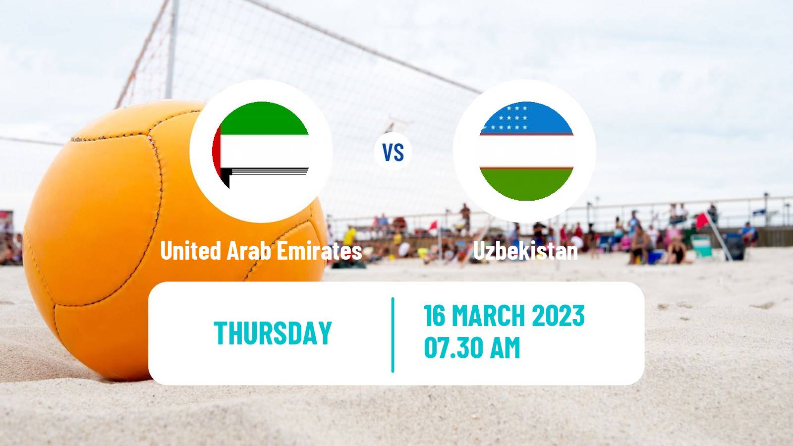 Beach soccer Beach Soccer United Arab Emirates - Uzbekistan